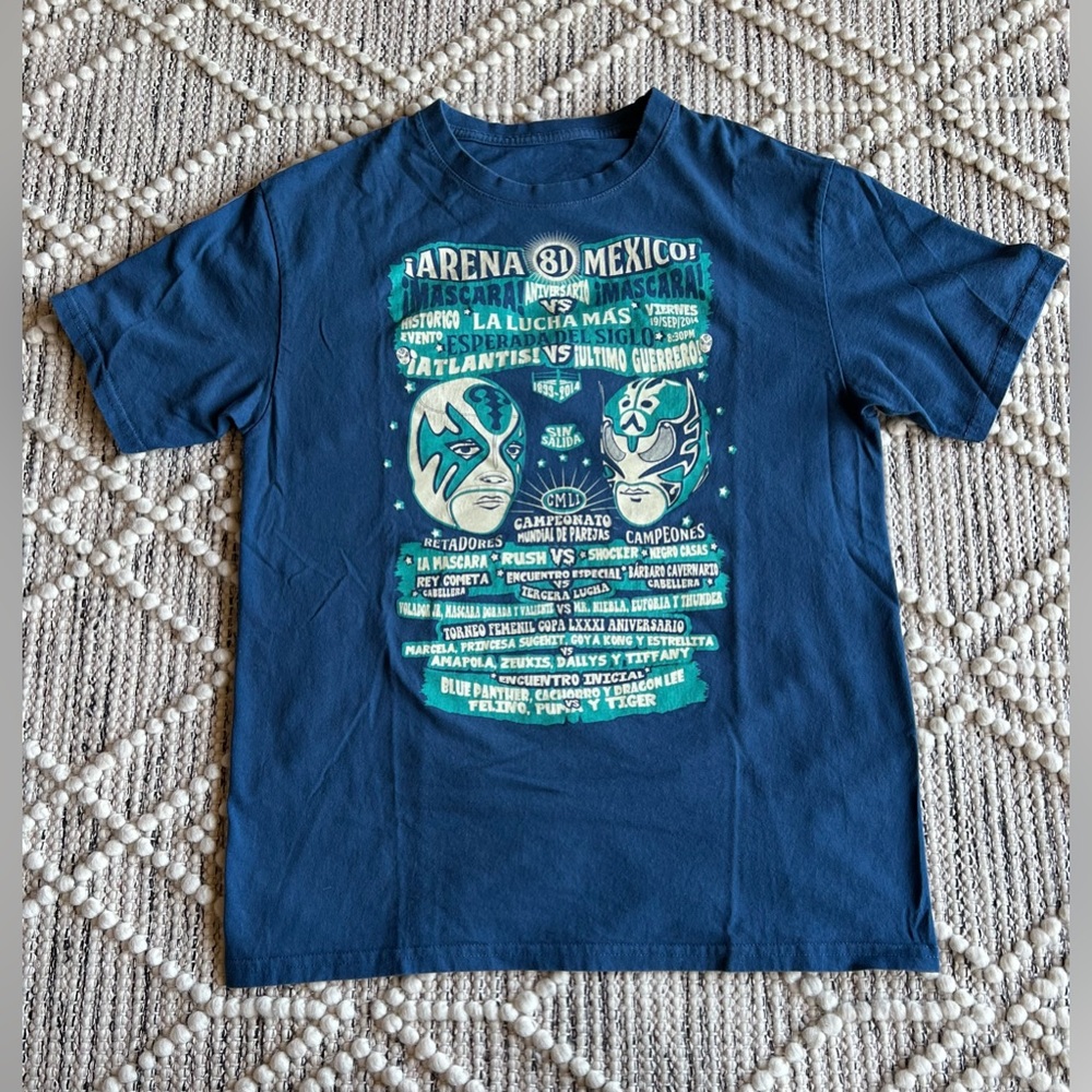 🌱Authentic Mexico Event Night Luchador TShirt